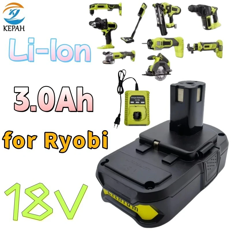 

100% NEW Ryobi RB18L50 Replacement Battery 18V 3Ah Battery for Ryobi P117 18V One Plus Series P104 P107 P108 RB18L50