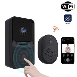 SeflieCom-Campainha de Vídeo Inteligente, Outdoor Home Video Intercom, Detecção Humana, Campainha com Fio, PoE com Chime, Suporte Alexa, WiFi