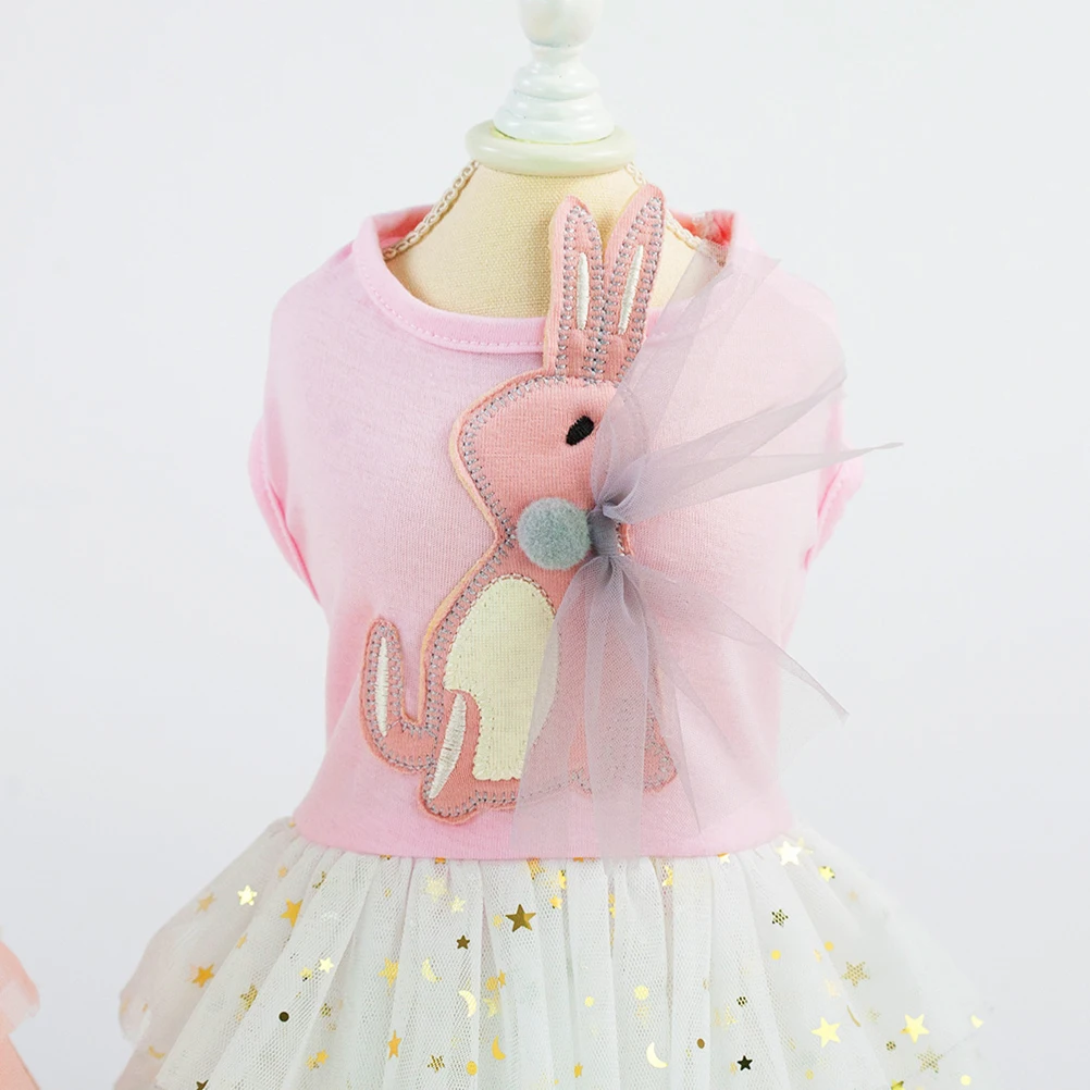 

Durable Cotton Pet Skirt for Dog Spring Summer White Size L Comfortable Easy to Put on Clothes Dress for Dog Pet Skirt