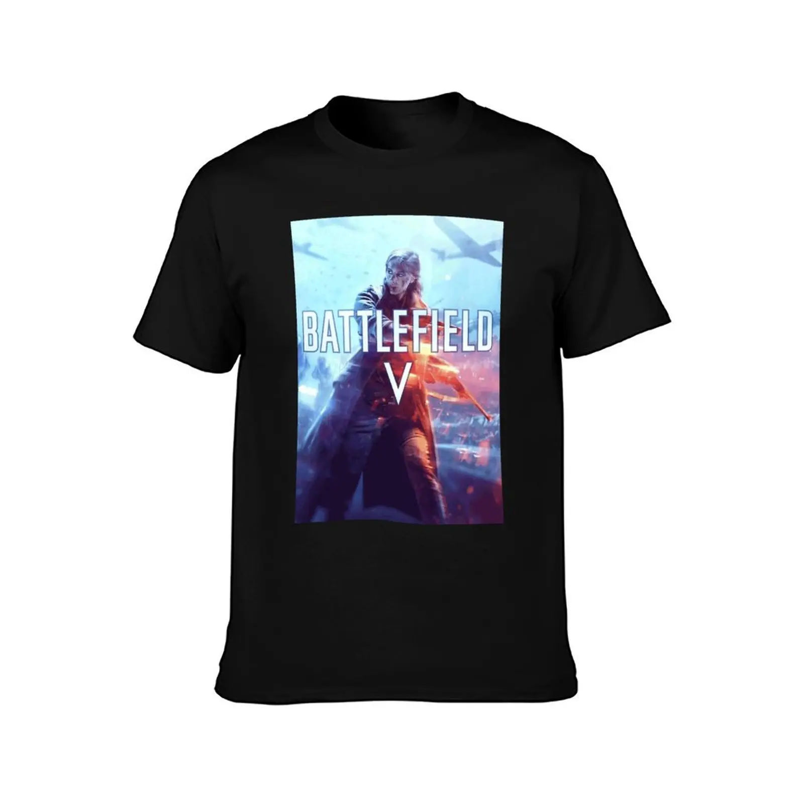 Battlefield V 5 Fan Art 4K Classic T-Shirt cotton t shirts man 100% T-Shirt