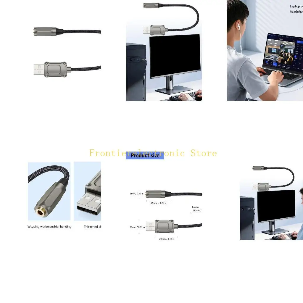 G8DB Travel Friendly Sound Processor Professional Smartphone Laptop Headphone Link Suitable for Clear Music Playbacks