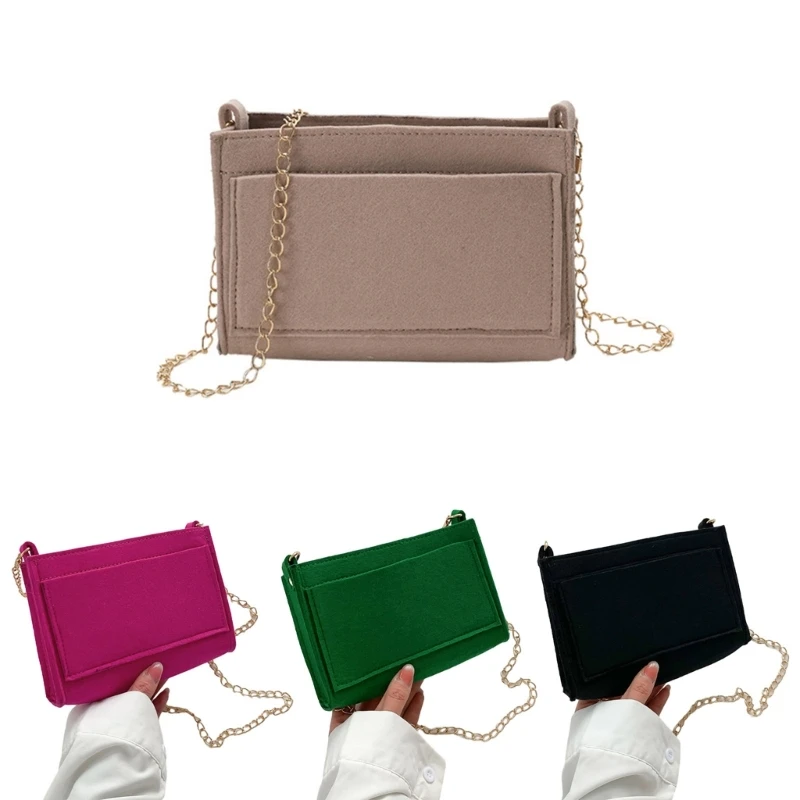 2023 Mini Square Bag Felt Crossbody Bag for Girl Women Large Capacity Shoulder Bag Fashion Leisure Trendy Bag Phone Bag