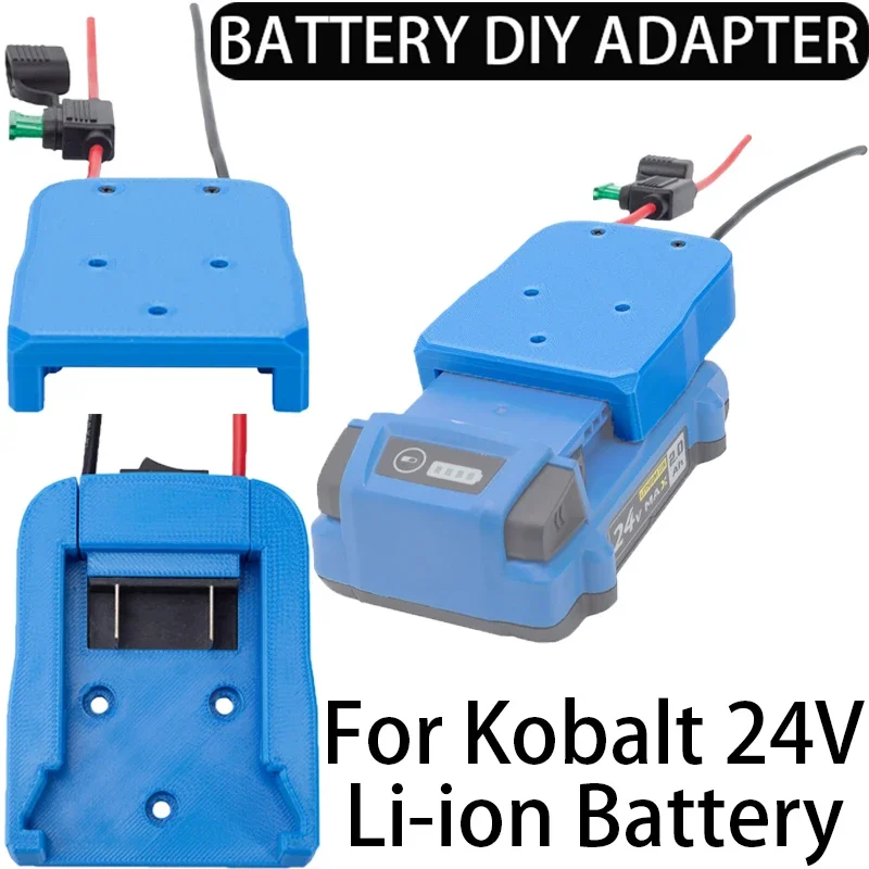 

DIY Adapter for Kobalt 24V Li-Ion Battery Adapter Performancer Connector 14AWG DIY Adapter for Foy Machines, Cars