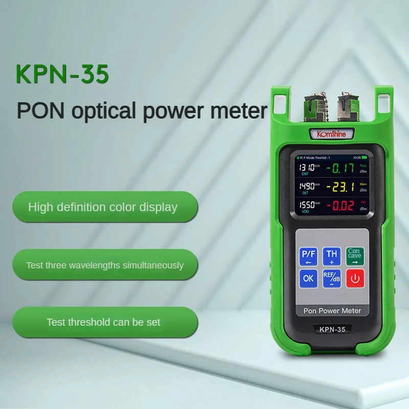 KPN-35 UPC/APC PON Optical Power Meter 0.1 dB Resolution  1490nm 1550nm 1310nm For PON Network Testing Small Mini High-precision