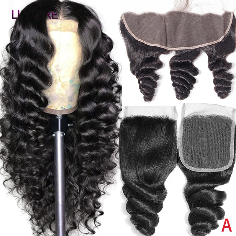 

Накладка-фронтал из прозрачного HD-кружева 4x4 13x4 с глубокой волной, 100% натуральные необработанные человеческие волосы, предварительно сшитые, с эффектом baby hair