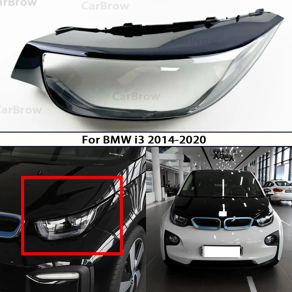 

Headlight Shade Plexiglass Lens For Bmw i3 2014 2015 2016 2017 2018 2019 2020 Car Lampshade Headlamp Cover Lamp Shell Mask