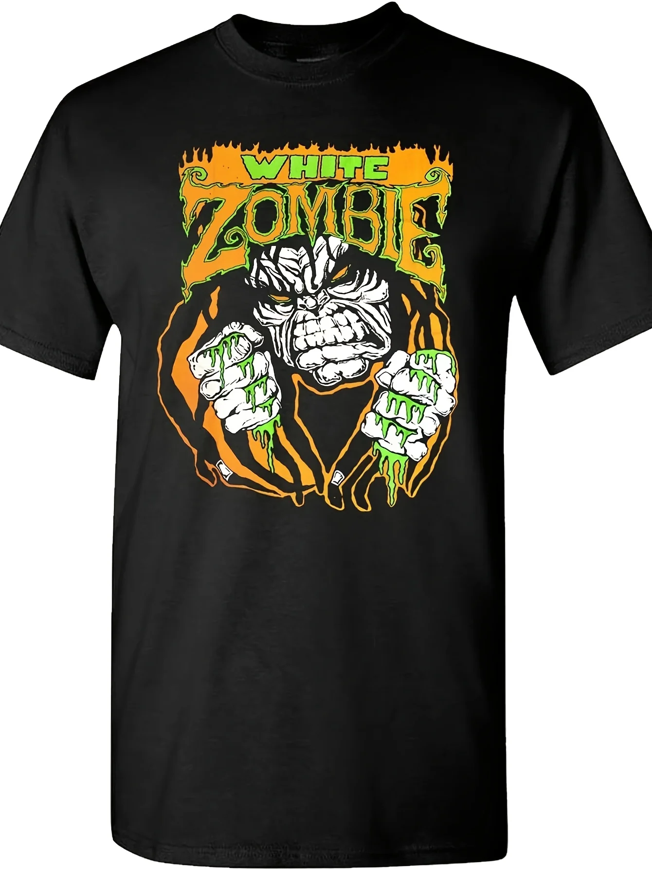 WHITE ZOMBIE cd lgo LUGOSI Официальная черная рубашка Размер MED New rob zombie Новые подарки Мужские подарки Мужская одежда Предложения Забавные