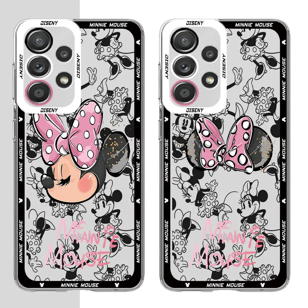 Disney Mickey Minnie Mouse Phone Case for Motolora Moto Edge 40 5G G32 G71 G52 G22 G72 G73 Clear TPU Cover