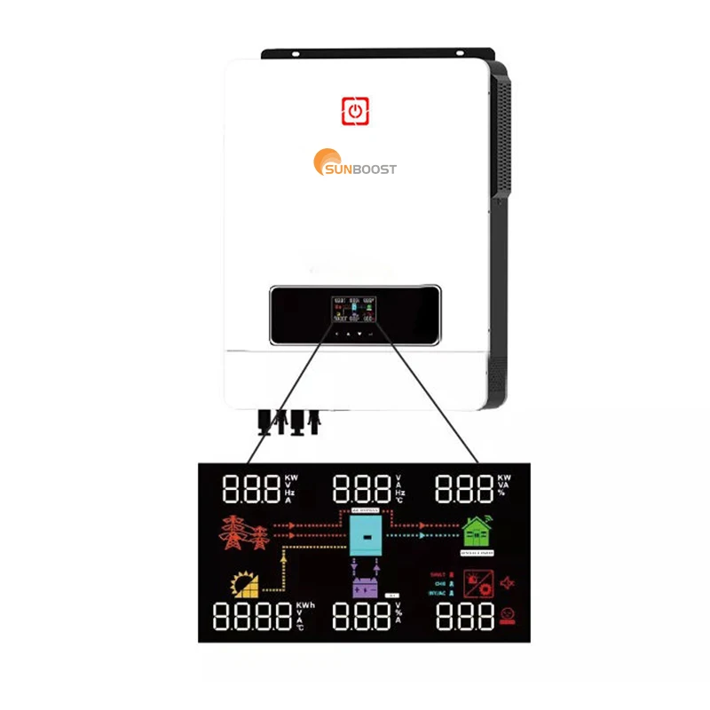 Sunboost 7KW 8KW 10Kw Hybrid Solar Inverter Off On Grid Solar Inverter With Lithium Battery Off Grid Solar Inverter 8Kw