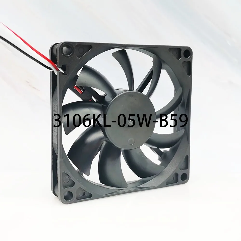 High-Airflow Case cooling fan 3106KL-05W-B59 24VDC 0.16A 3-wire 80*80*15mm Slim Industrial control