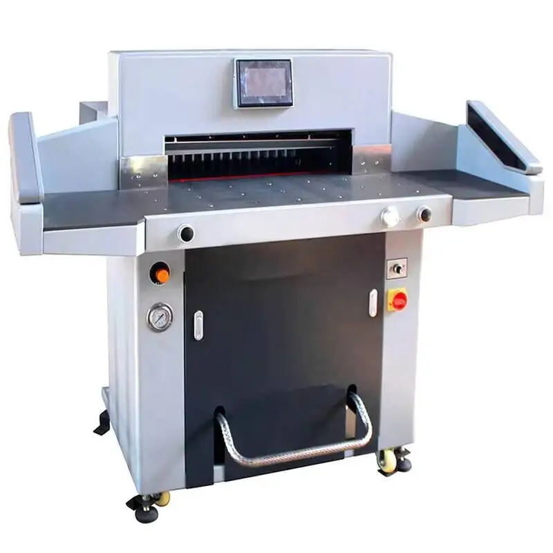 Industrial Big Format H720T 720mm Double Hydraulic Paper Cutter Cutting Machine with Side Table and Air Pump