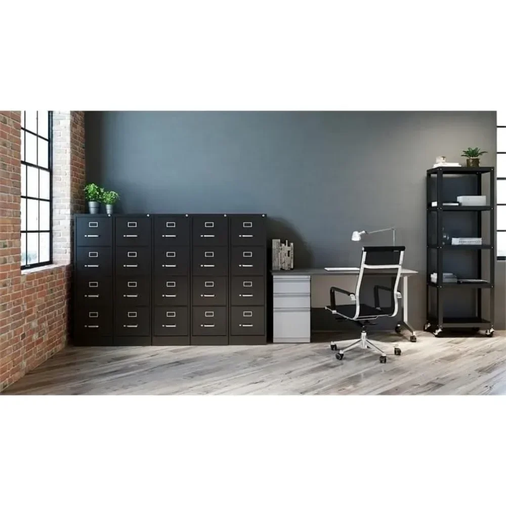 4 Drawer Metal Vertical File Cabinet with Lock, 22