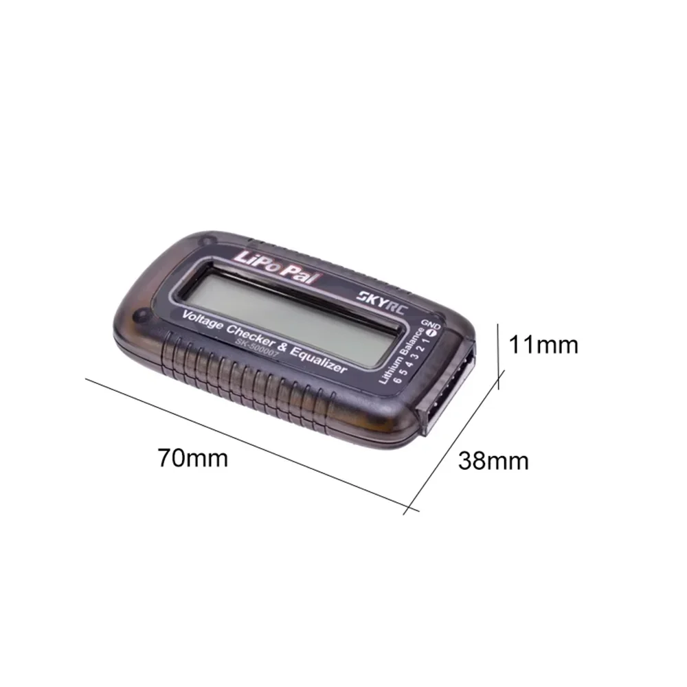 SKYRC LiPoPal Battery Checker 2-6S Voltage Tester Capacity Display Balancer Indicator for RC FPV Drone LiPo