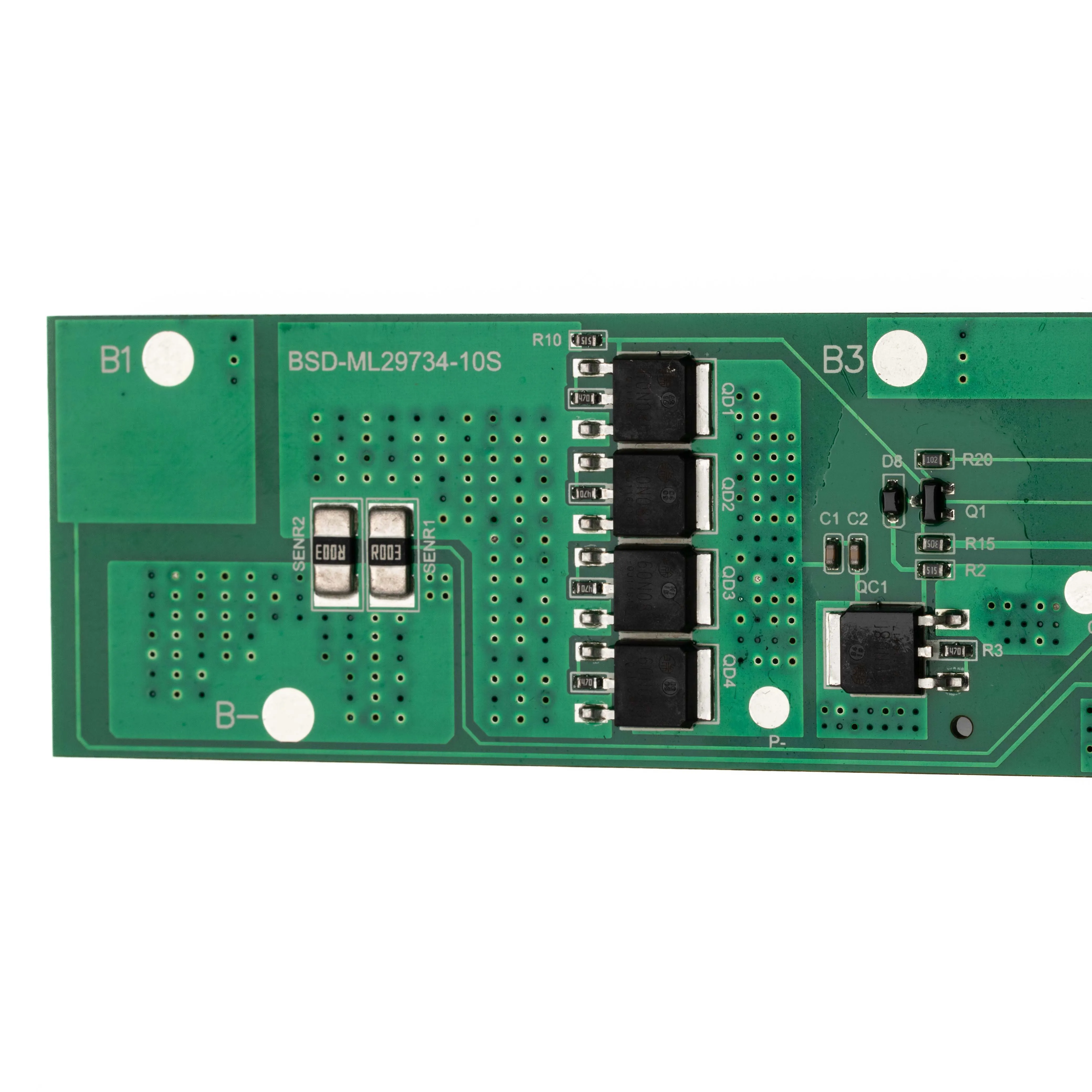 Placa integrada de puerto dividido Bisida 10S 36V 15A con NTC con soporte solución integrada paquete de batería de scooter