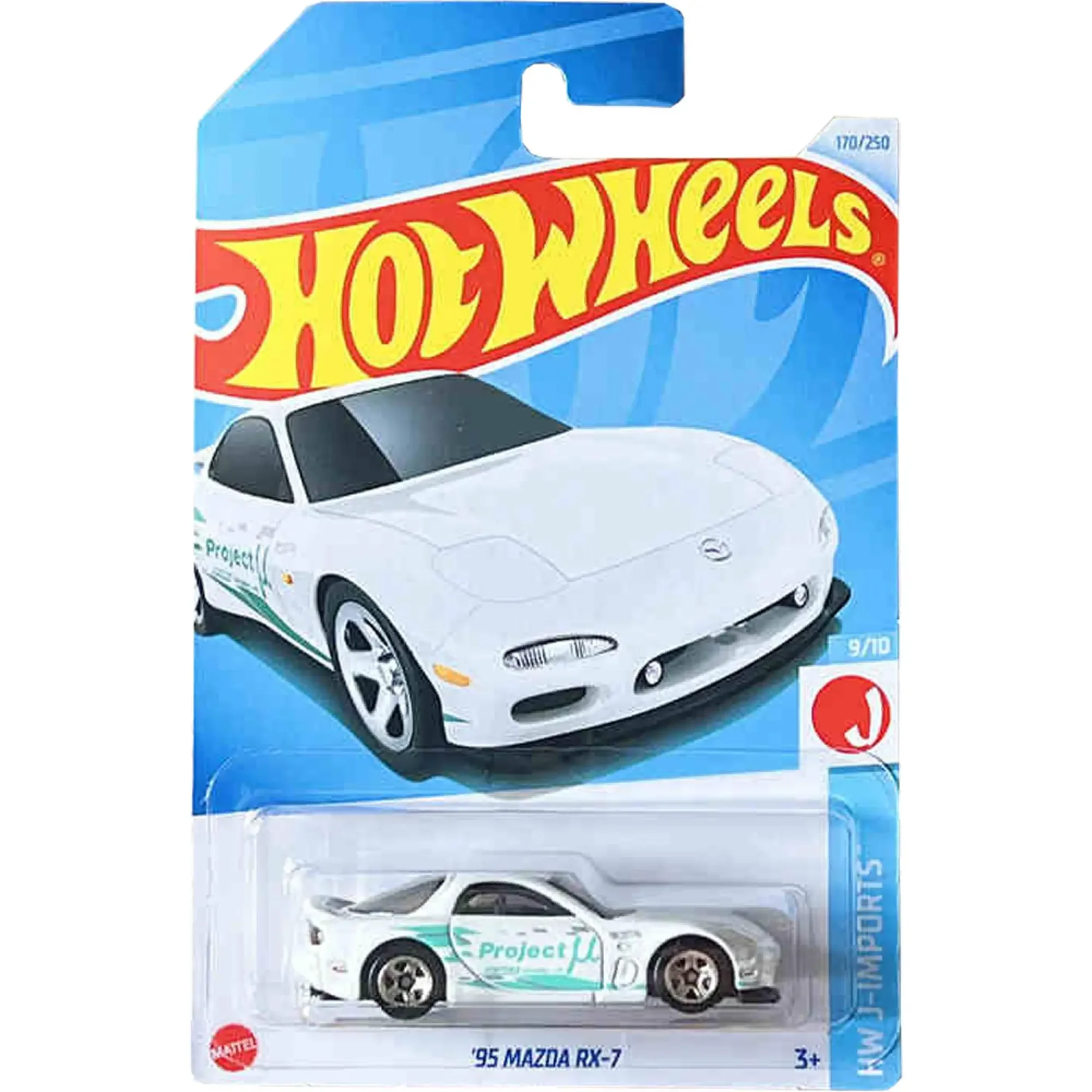 2024 Mazda Hot Wheels Cars Mazda 7B7B Mx-5 Rx-7, литая под давлением модель автомобиля, коллекционные игрушки, подарок для мальчиков, Рождественский