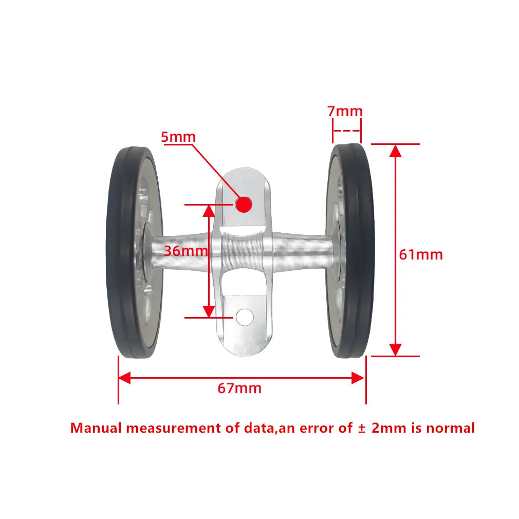 Litepro Bicycle Big Mud Gear Double Easywheel Aluminum Alloy For Brompton Folding Bike Mudguard Easy Wheel