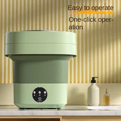 Mini Opvouwbare Wasmachine Voor Sokken Ondergoed Slipje Draagbare Mini Wasmachine Grote Capaciteit 3 Modellen Met Spinning Droog