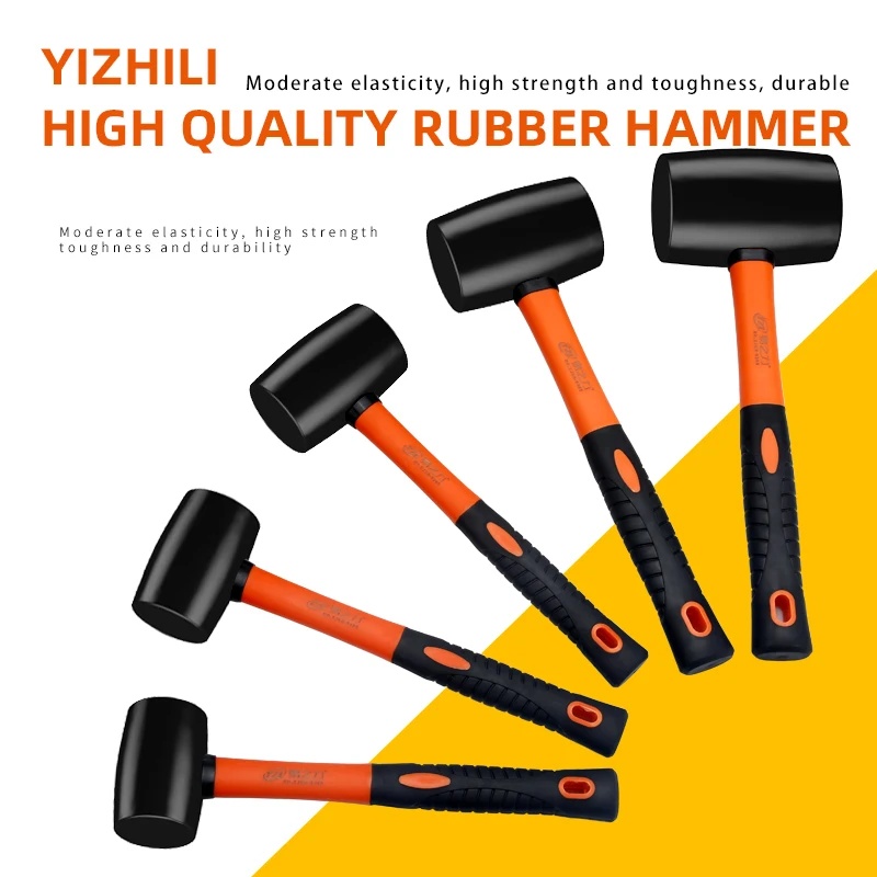 High-quality Wear-resistant Professional-grade Rubber Hammer, Anti-static and Shockproof Design