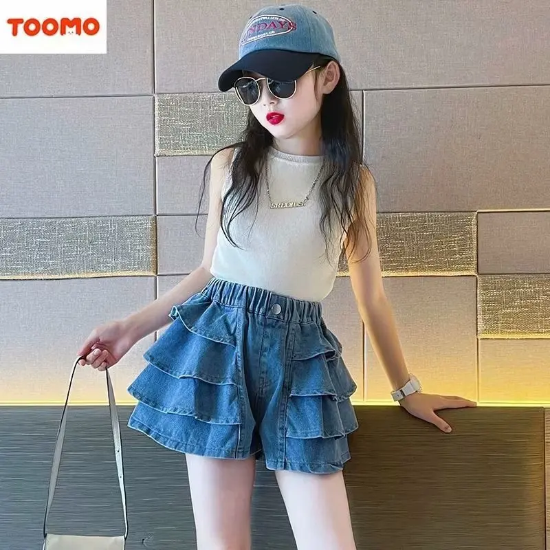 New Kids Girls Clothes shorts Summer Girl Denim shorts Girl Outfits Baby Girls Clothing 4 5 710 to 12 year