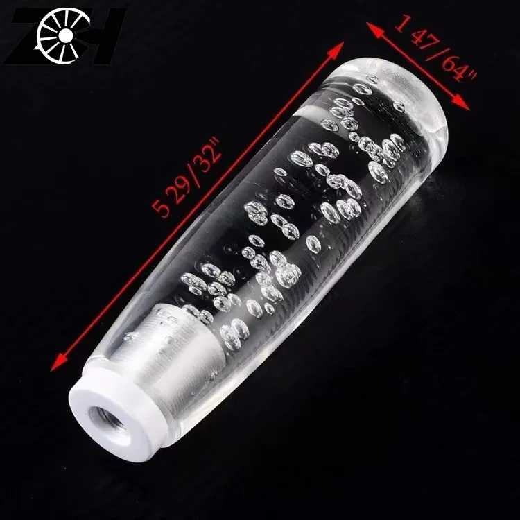 Car Crystal Bubble Cover Gear Shifter Knob Manual Automatic Round Ball Shape Shifter Handle Stick Head Lever AT MT