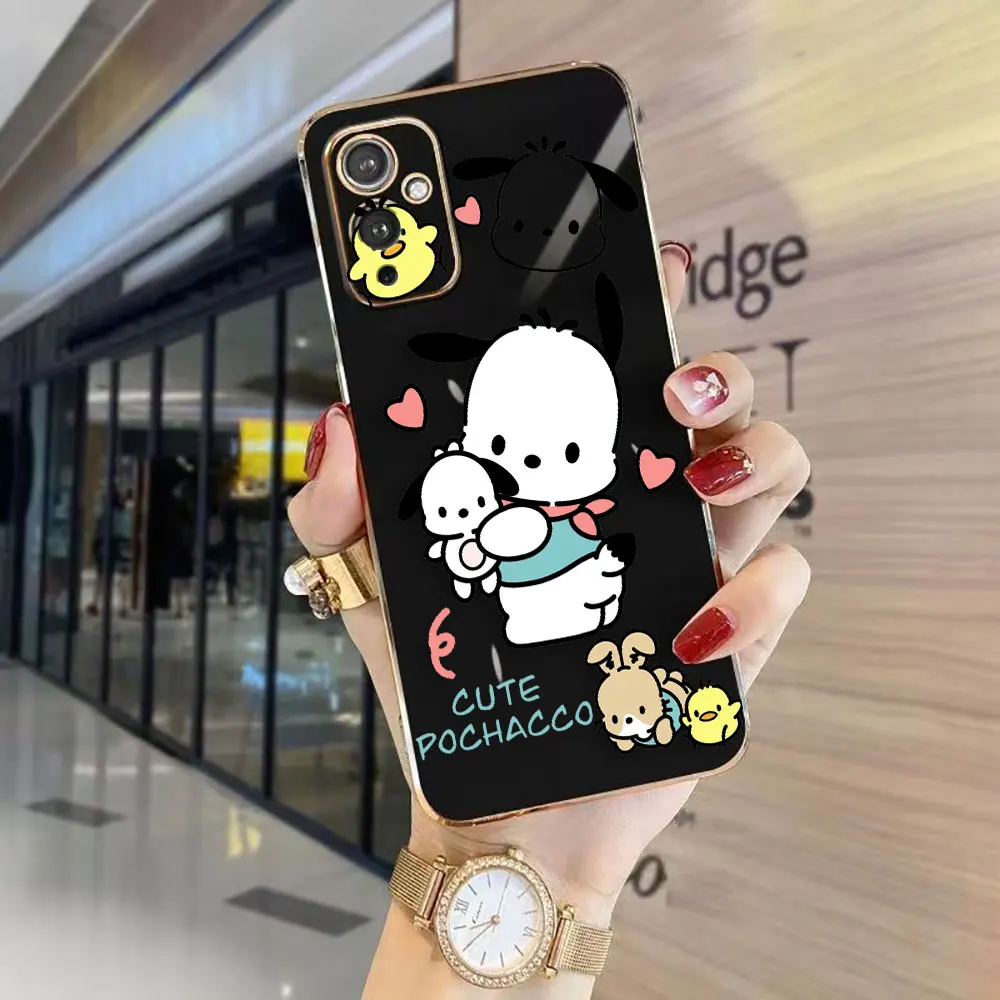 Anime Pochacco Cover Smooth E-TPU Phone Case Oneplus 8 8T 9 NORD CE 2 3 MOTO G8 G9 G22 G30 G50 G52 G Stylus 5G Case Shell Funda