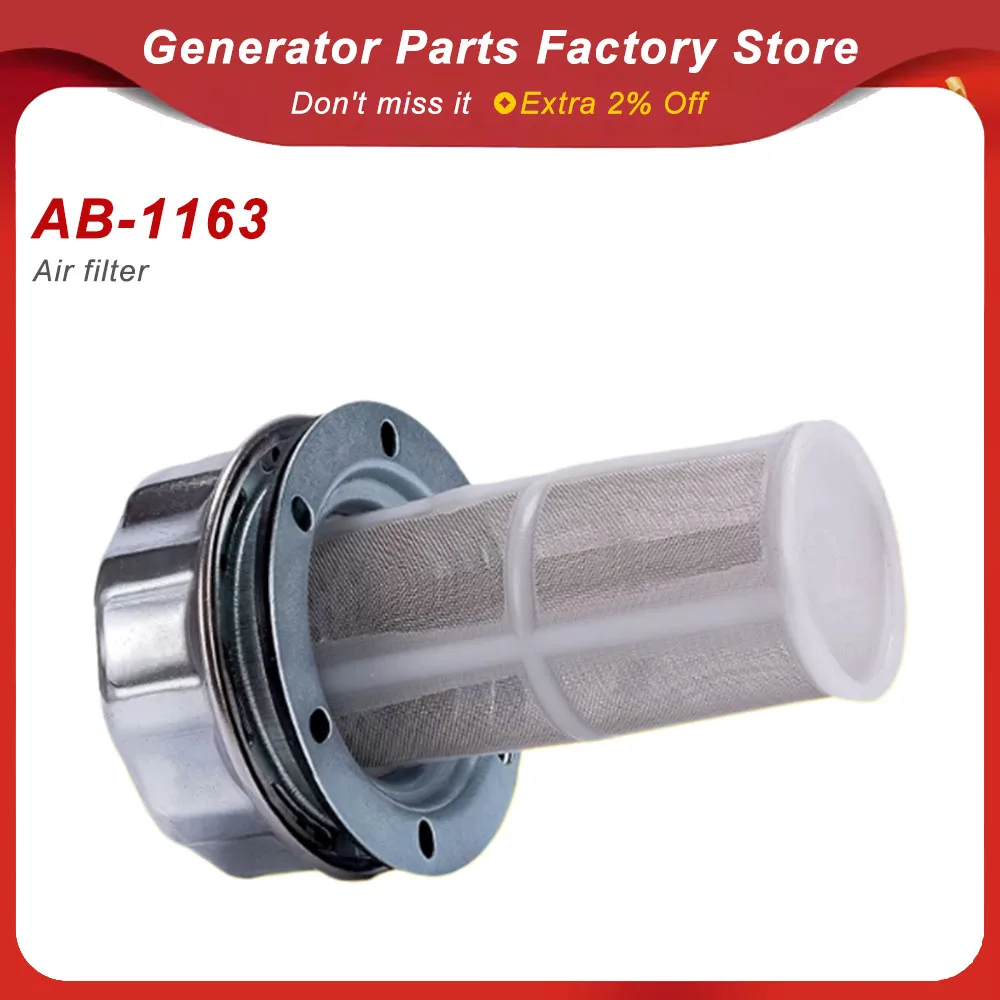 AB-1163 Diesel Generator Fuel Tank Filler Port Mesh Filter Air Filter Accessory for Generator Set