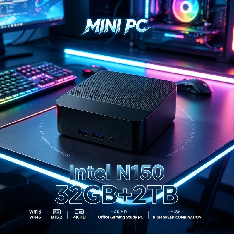 インテル-core-n150搭載-windows-11-ブライトpc-16gb-ram-1-2tb-ssd-wifi-6-bt52-4k-60hz-hd-日常使用・ゲーミング・オフィス・学習用pc