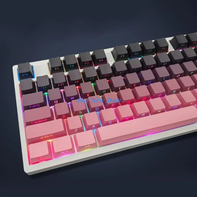 

20CE 133PCS Dye-Subbed Color PBT Keycaps Side Engraving for Mechanical Keyboard