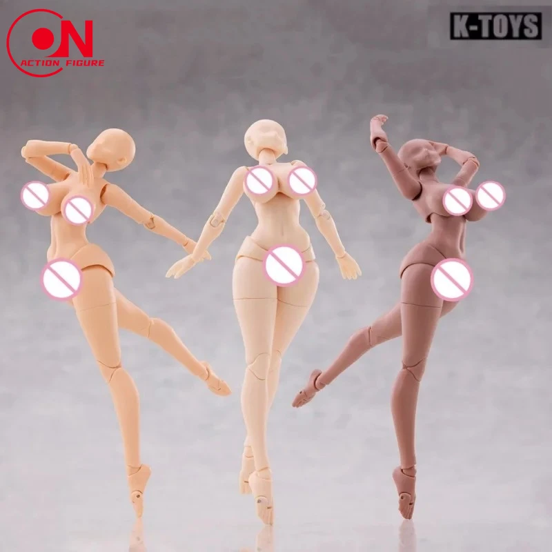 

K-TOYS KT02 1/12 в стиле манги, полностью объемное женское тело, 6 дюймов, супер гибкая фигурка женщины-солдата для девочек, кукла