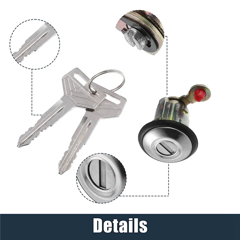 

2X Ignition Switch Lock Cylinder With Key 69005-12740 For Toyota Corolla