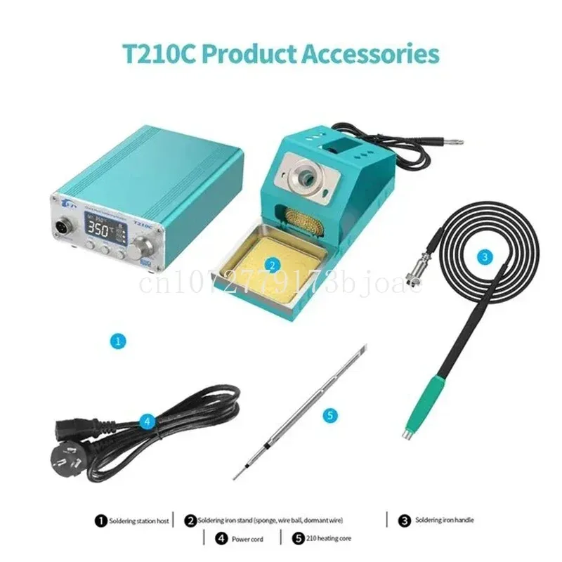 

HZY-T210C Mini Portable Digital Soldering Station Adjustable 75W for Thermostat Electric Solder Iron T12 Welding Handle Tool