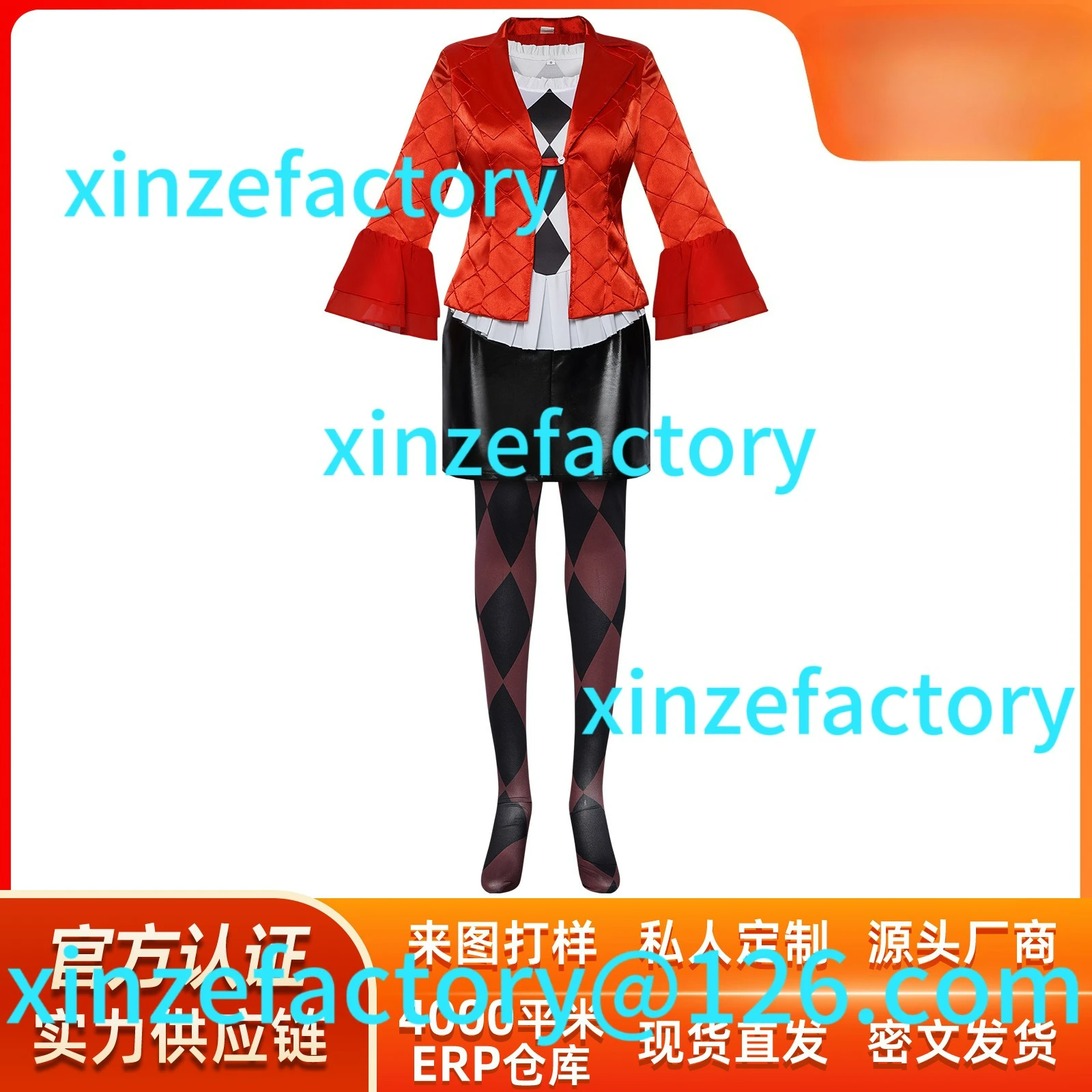 

Customization Halloween Clown 2 same cosplay Harley Quinn