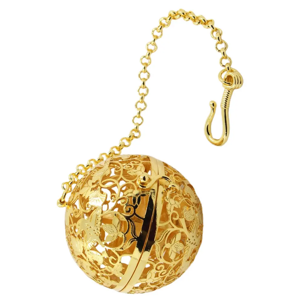 

Brass Aroma Openable Fragrance Diffuser Locket For Home Car Decor Gift Hanging Hanging Incense Holder Ball Accessory