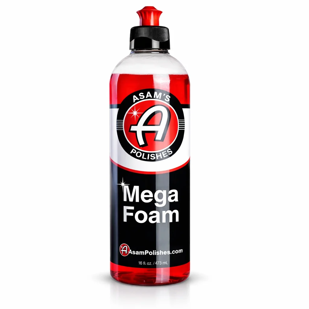 メガフォームカーシャンプー（473ml）–-濃密スノーフォームカーウォッシュソープ、傷防止洗浄、深層光沢仕上げ