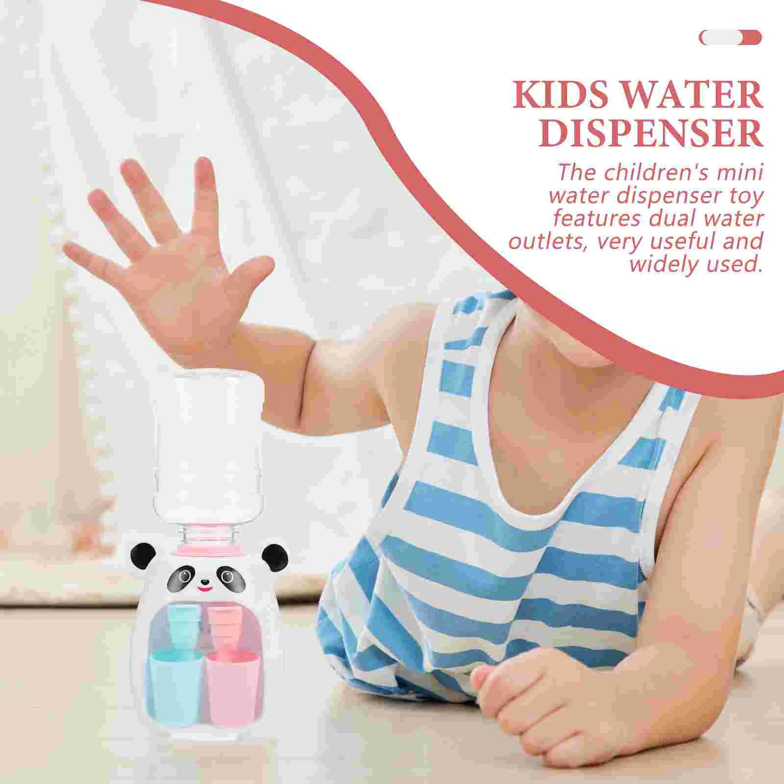 Mini Water Dispenser for Kids Cute Toy Miniature Cooler Pretend Desktop Plastic