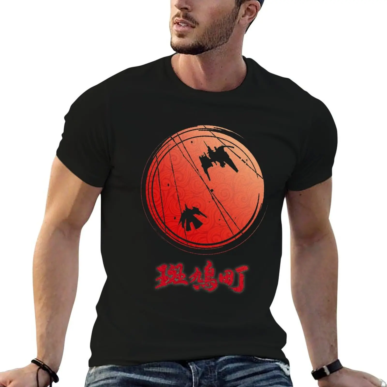 

shirts anime for cotton man T-Shirt t 002 shirts 100% t Ikaruga