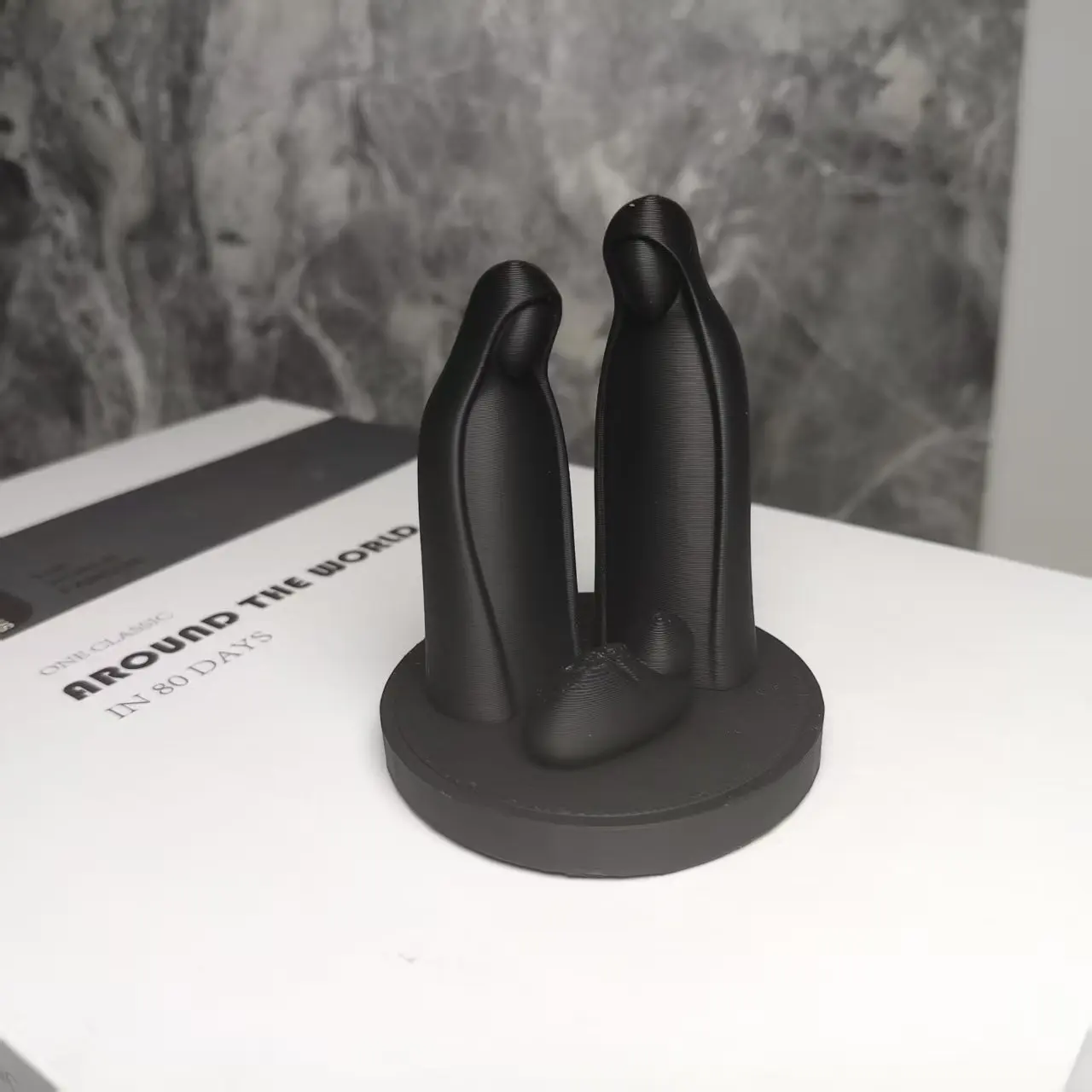 Minimalistische Krippenfigur, Abstrakte Heilige Familie Skulptur, Moderne Jesus-Geburt Statue für Heim-Dekoration & Religiöse Geschenke – Detail 5