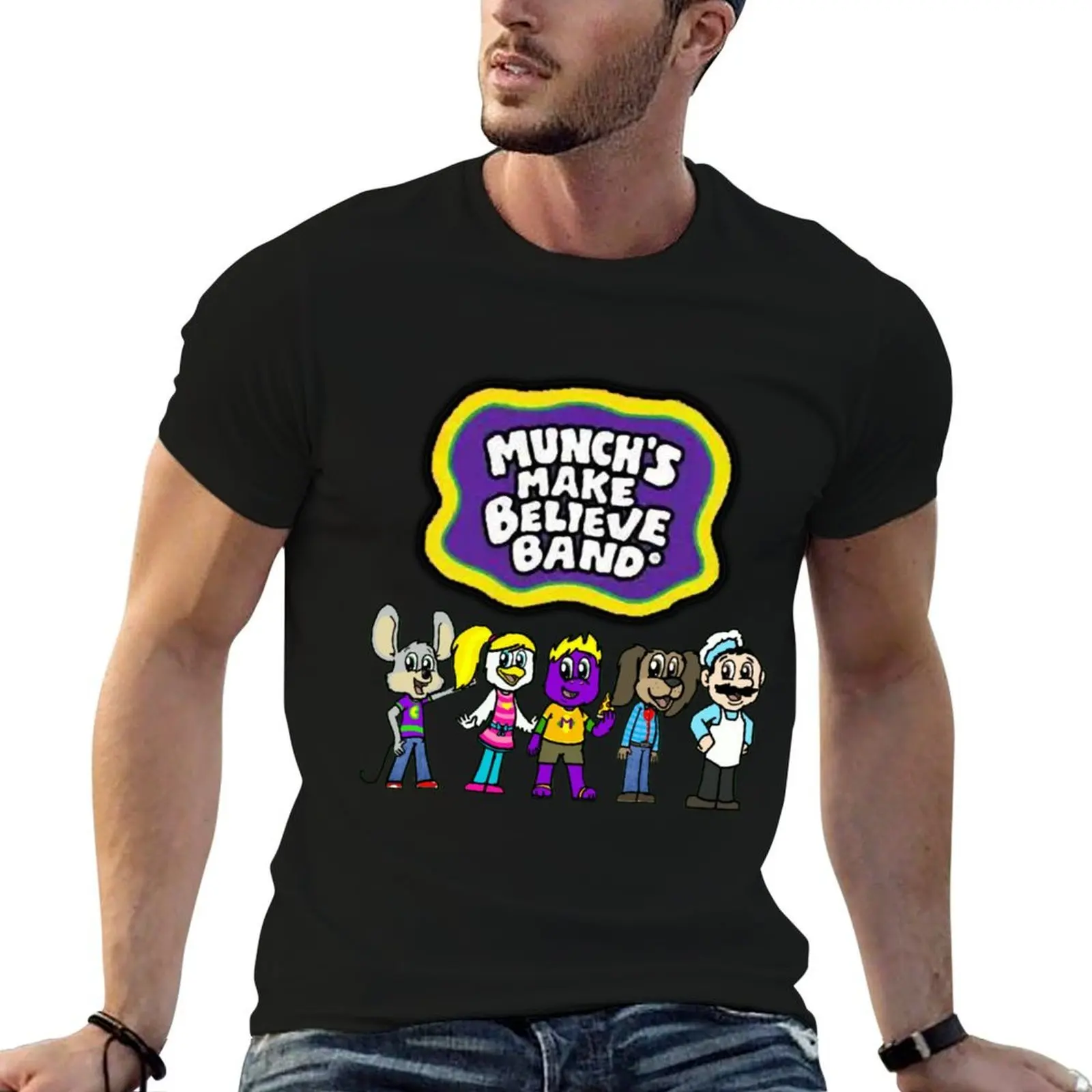 Munch_amp_39_s Make Believe Band T-Shirt Clothing oversized mens graphic t-shirts pack