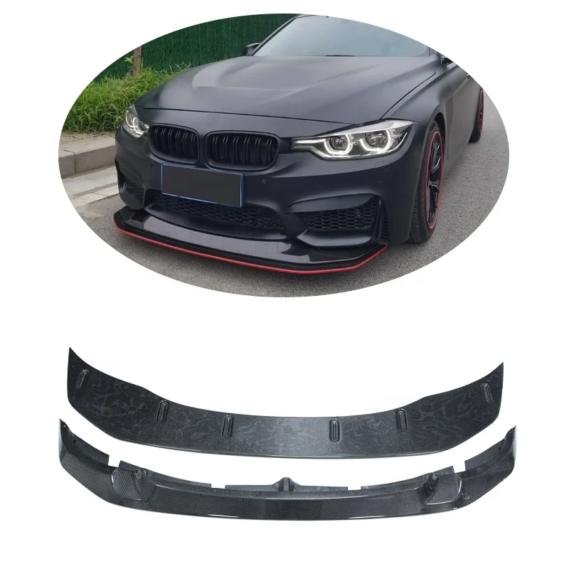 

GTS Style Front Lip For BMW F80 F82 M3 M4 2014-2020 Carbon Fiber Front Bumper Lip