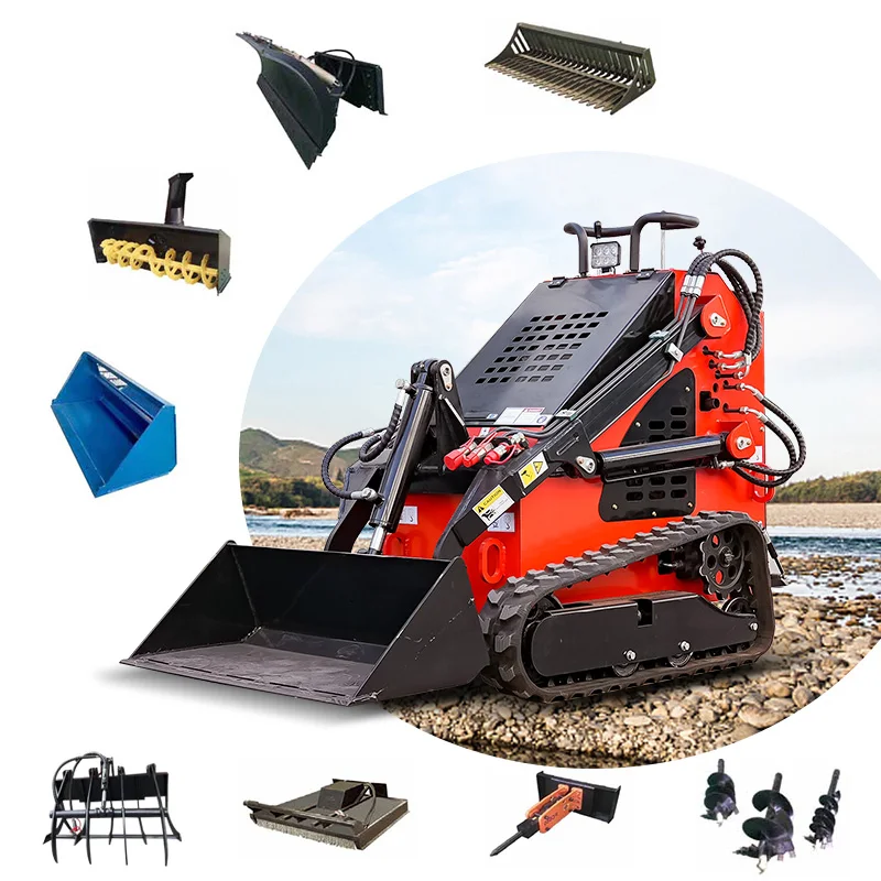 

CE ISO Certified Efficient Slope operation mini skid steer loader compact skid steer loader attachment skid steer loader