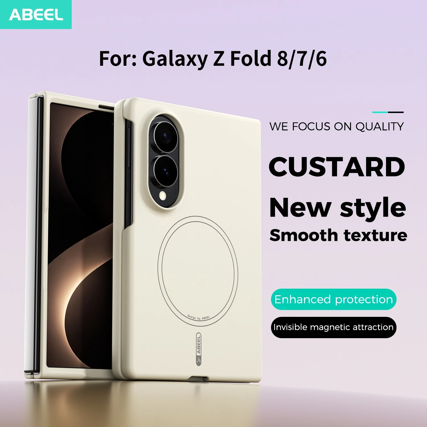 For Samsung Galaxy Z Fold 8 7 6 Case New Magnetic Skin-Friendly Liquid PC Anti-falling Cover For Galaxy Z Fold8 Shockproof Funda