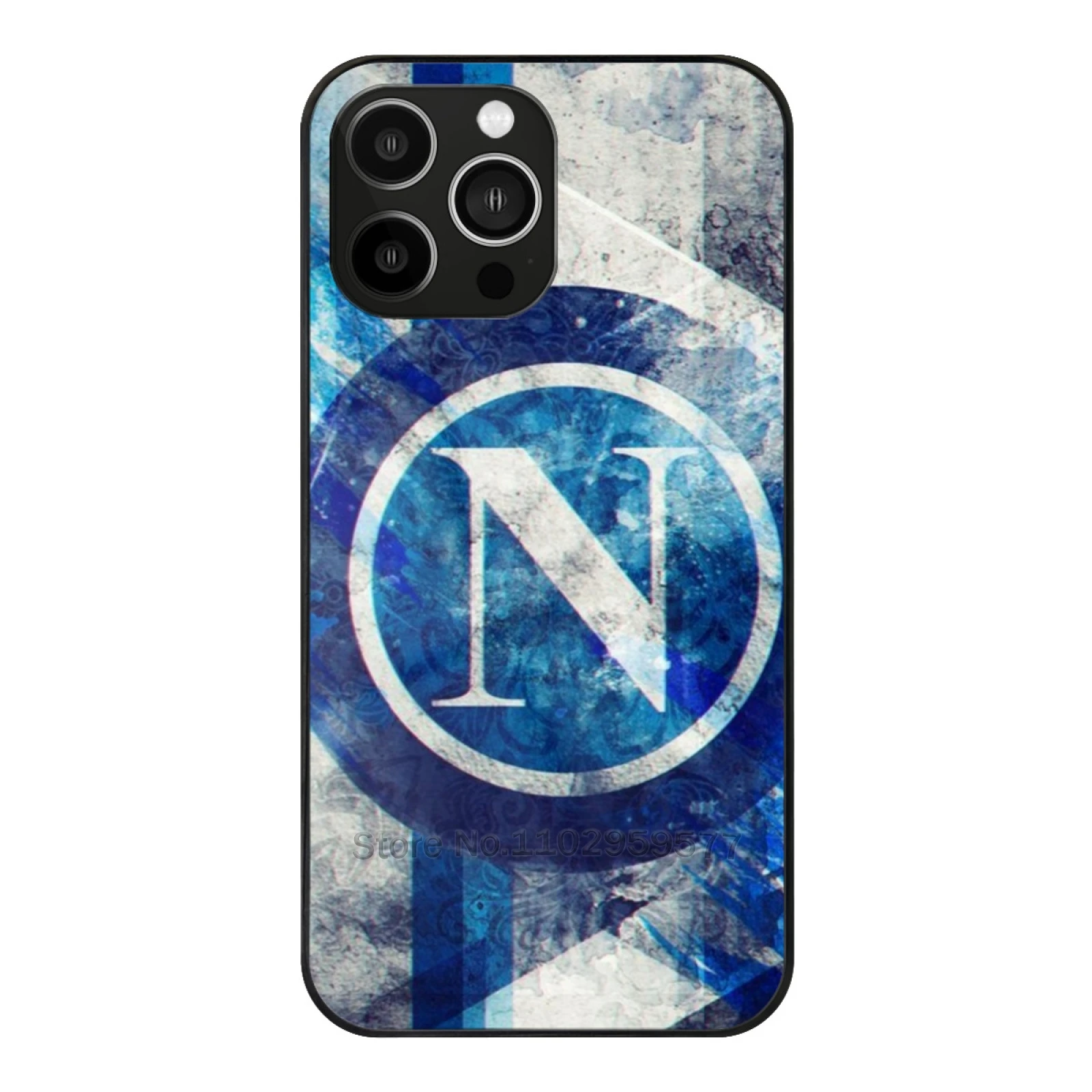 Napoli Soft Glass Case For Iphone 15 14 13 12 11 Pro X Xs Xr 7 8 Max Mini Cover S C Napoli S Napoli S Napoli Football Club