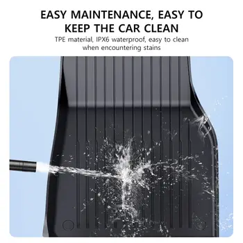 Podlahové rohože pro nový vůz Tesla Model Y 2025+ Juniper 2025 Koberce do kufru s dvojitou vložkou Menes, ochrana interiéru vozu pro levostranné řízení 8 nejlepší prodej autokoberce pro řidiče vpravo - №2