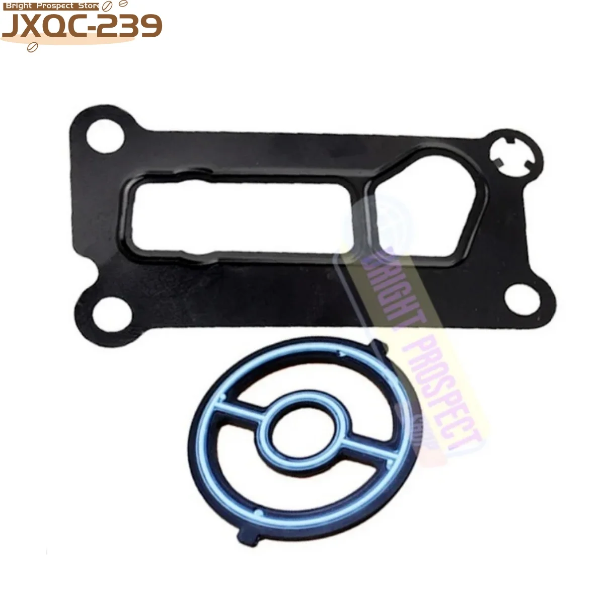 Engine Oil Cooler Filter Housing Gasket Seal LF0214700 LF0214342 1S7Z6A642AAA 2Pcs/Set Fit for Mazda 3 5 6 CX7 MX5 Miata Tribute