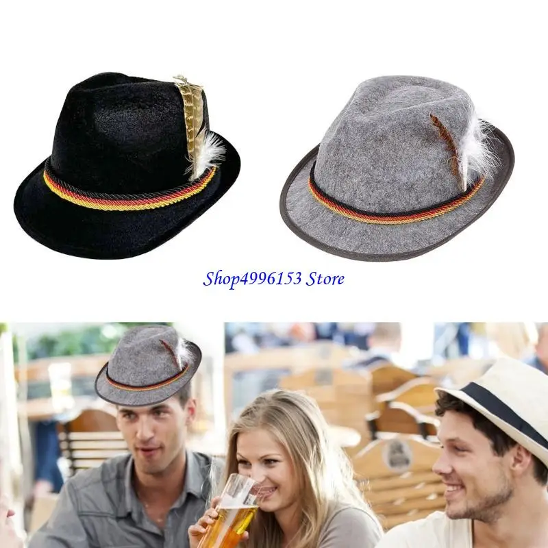 

Q0KE Widget Beer Classical Widget Gentlemen Homburg Gifts Photo Props