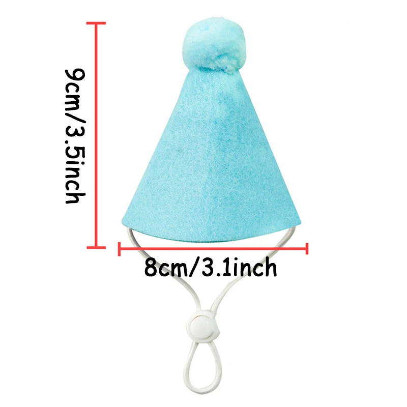 1set Dog Cat 2025 Birthday Happy Suit Scarf Hat Mini Bandana Cute Pet Clothing Adjustable Dress Up Birth Gift Party Supplies ﻿ image 3