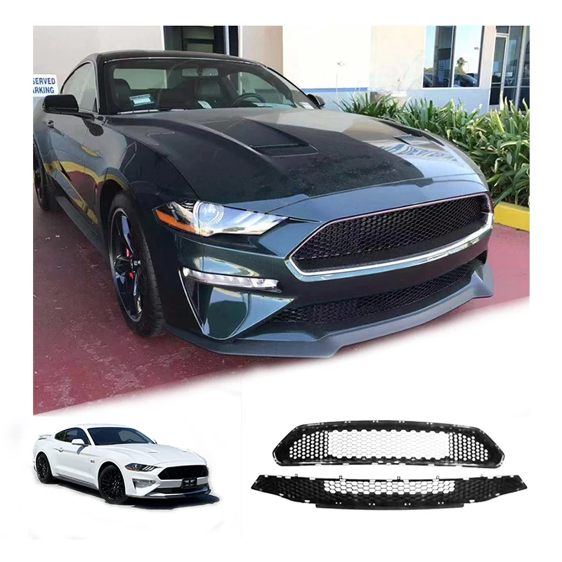 

XDS Accessories FlagshipAuto Part Body Kit Bumper Net Bullitt Centre Grille Lower Centre Grille for Ford Mustang Accessories 201