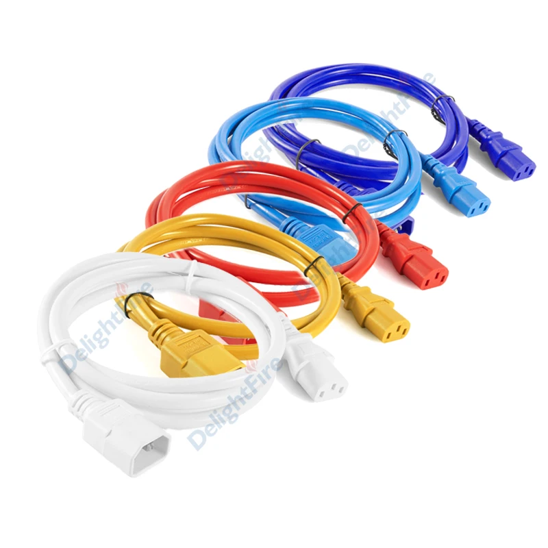 

Кабель питания C13 C14, удлинитель 1 м, 1,2 м, 1,8 м, 3 м, IEC320, 3x1,5 мм2, шнур питания для ПК, компьютера, монитора, разъем принтера DMX