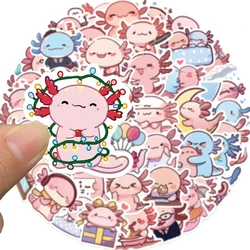 10/30/50PCS Cute Cartoon Axolotl Stickers Decals for Kid Toy DIY Stationery Water Bottle Guitar Kawaii Fun Classic Sticker Decor