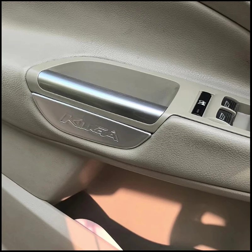 Car Styling For Ford Escape 2013-2018 Kuga Front Door Handle Armrest Storage Box Cover Trim Decoration Auto Parts Accessories view 2